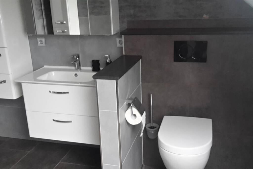 Ferienwohnung Weserblick Hessisch Oldendorf Dış mekan fotoğraf